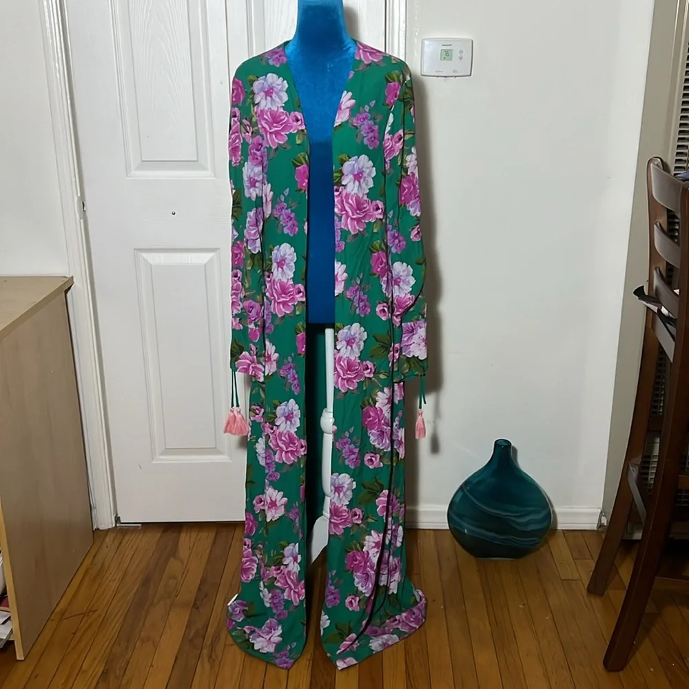 Lovers + Friends Floral Duster Women’s Small - Picture 2 of 7